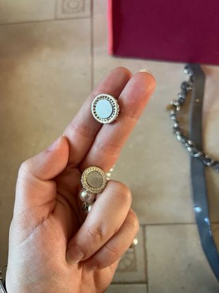 Collana perle con chiusura magnetica glitter