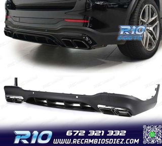 DIFUSOR MERCEDES GLC X253 15-18 LOOK AMG GLC63 PDC + COLAS E
