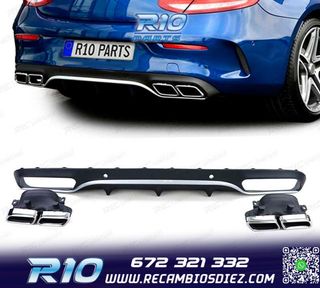 DIFUSOR MERCEDES CLASE C C205 COUPÉ 15-18 AMG PDC + COLAS E
