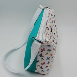 Bolso artesanal de doble apartado Mariposas