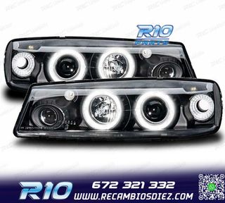 FAROS OPEL CALIBRA 90-98 OJOS ANGEL CCFL FONDO NEGRO