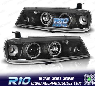 FAROS OPEL CALIBRA 90-98 OJOS ANGEL CCFL FONDO NEGRO