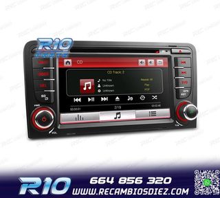 RADIO NAVEGADOR 7" AUDI A3 8P 03-12 USB GPS TACTIL HD
