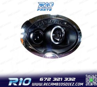 FAROS MINI R50 52 53 01-06 OJOS ANGEL LED FONDO NEGRO