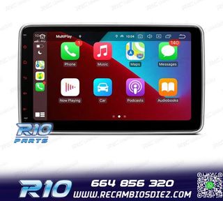 RADIO NAVEGADOR 2DIN 10" HD TÁCTIL BLUETOOTH USB SD