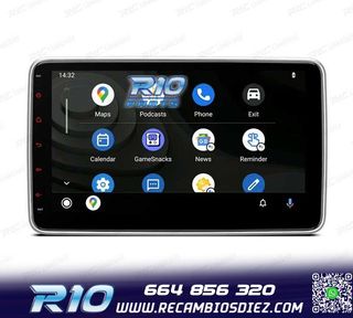 RADIO NAVEGADOR 2DIN 10" HD TÁCTIL BLUETOOTH USB SD