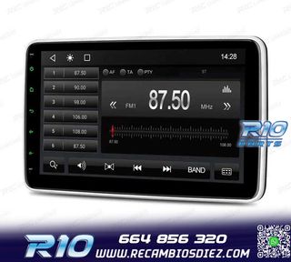 RADIO NAVEGADOR 2DIN 10" HD TÁCTIL BLUETOOTH USB SD