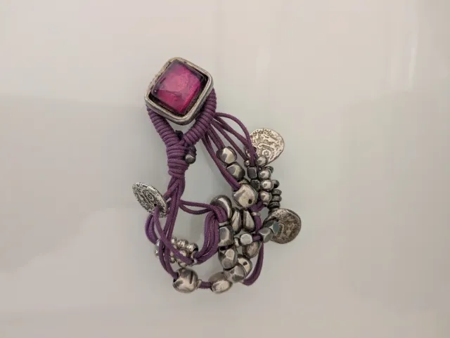 Pulsera UNOde50 – Original morada y plateada