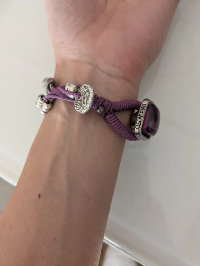 Pulsera UNOde50 – Original morada y plateada