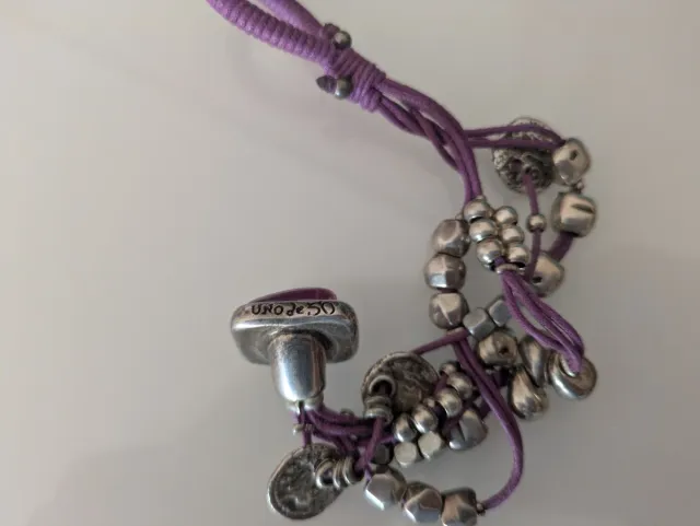 Pulsera UNOde50 – Original morada y plateada