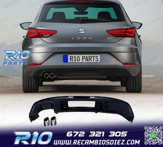 DIFUSOR SEAT LEON 17-20 LOOK FR NEGRO BRILLO + COLAS ESCAPE