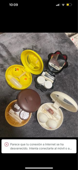 4 Cajas para lentillas sin estrenar