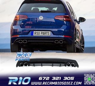 DIFUSOR VOLKSWAGEN VW GOLF 7.5 17-20 LOOK R