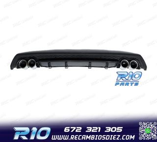 DIFUSOR VOLKSWAGEN VW GOLF 7.5 17-20 LOOK R