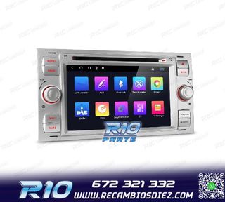 RADIO GPS ANDROID 12 PARA FORD FOCUS C-MAX FIESTA GALAXY KUG