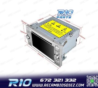 RADIO GPS ANDROID 12 PARA FORD FOCUS C-MAX FIESTA GALAXY KUG