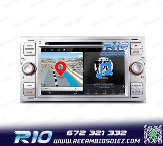 RADIO GPS ANDROID 12 PARA FORD FOCUS C-MAX FIESTA GALAXY KUG