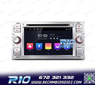 RADIO GPS ANDROID 12 PARA FORD FOCUS C-MAX FIESTA GALAXY KUG