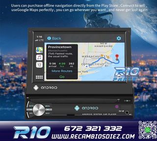 RADIO GPS ANDROID 1DIN TACTIL GPS