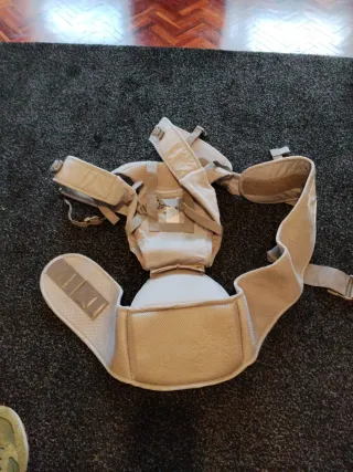 Mochila Porta Bebé Azeekoom Gris