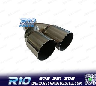 COLA ESCAPE REDONDA DOBLE ACERO INOX