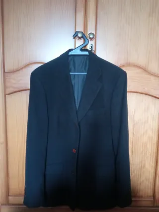 Americana de pana de hombre talla XL negra