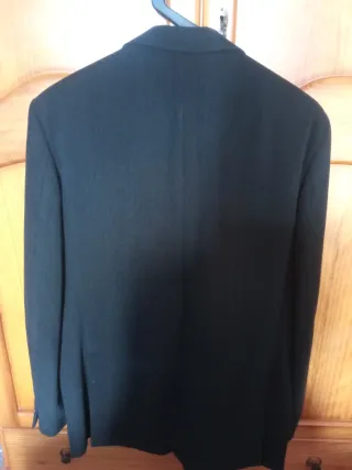 Americana de pana de hombre talla XL negra