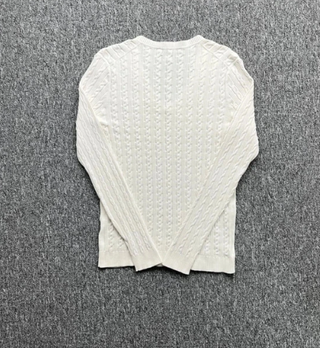 Jersey V-Neck Blanco Talla S