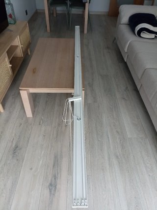 3 modernas cortinas correderas traslúcidas 247 cm