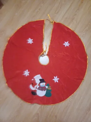 Falda para árbol de Navidad roja