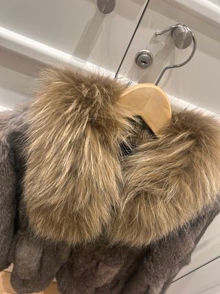 Chaqueta pelo con cuello zorro