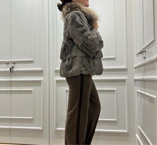 Chaqueta pelo con cuello zorro