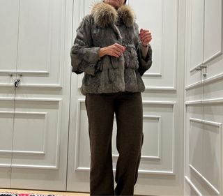 Chaqueta pelo con cuello zorro