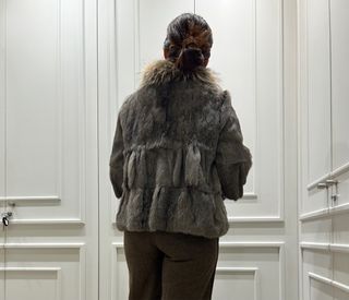 Chaqueta pelo con cuello zorro