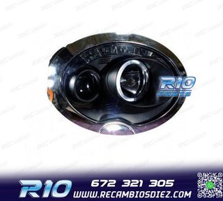 FAROS MINI R50 52 53 01-06 OJOS ANGEL LED FONDO NEGRO