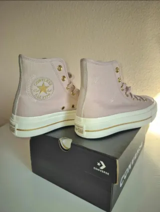 Converse plataforma rosa