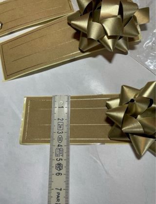 30 Lazos Decorativos Dorados