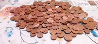 Lote 1, 2 y 5 céntimos de Euro Francia