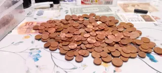 Lote 1, 2 y 5 céntimos de Euro Francia