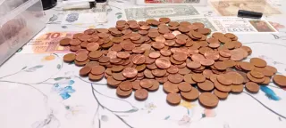 Lote 1, 2 y 5 céntimos de Euro Francia