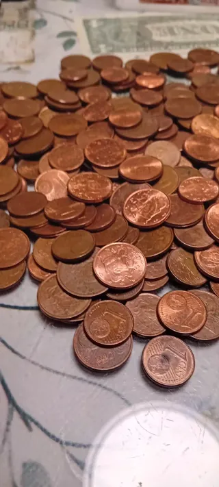 Lote 1, 2 y 5 céntimos de Euro Francia