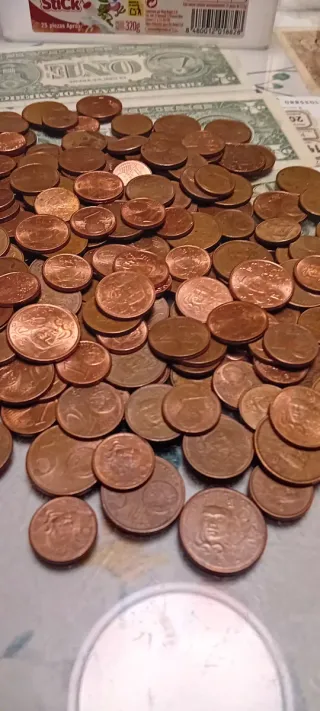 Lote 1, 2 y 5 céntimos de Euro Francia