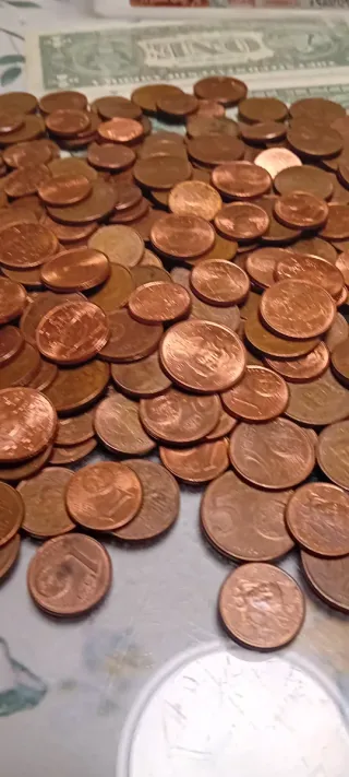 Lote 1, 2 y 5 céntimos de Euro Francia