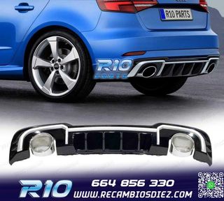 DIFUSOR AUDI A3 8V SPORTBACK S LINE 16-20 LOOK RS3 + COLAS E