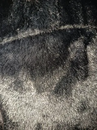 Cazadora bomber pelo negra Overside