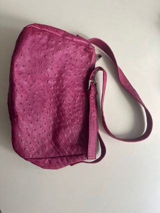 Borsa donna fucsia effetto pitone