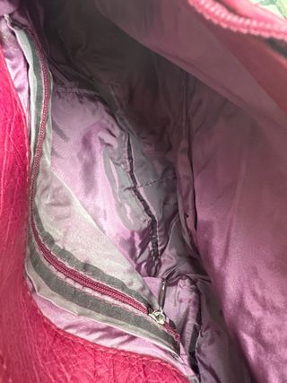 Borsa donna fucsia effetto pitone