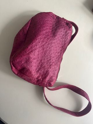 Borsa donna fucsia effetto pitone