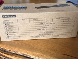 Linterna Buceo Nitesun DIV 02 PRO