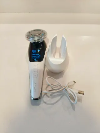 Masajeador Facial ANLAN EMS Negro/Blanco